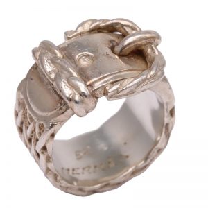 Hermes silver dianne belt ring